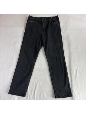 Straight Leg Dark Wash Jeans High Rise Buffalo David Bitton W33 Fits Like 31X28